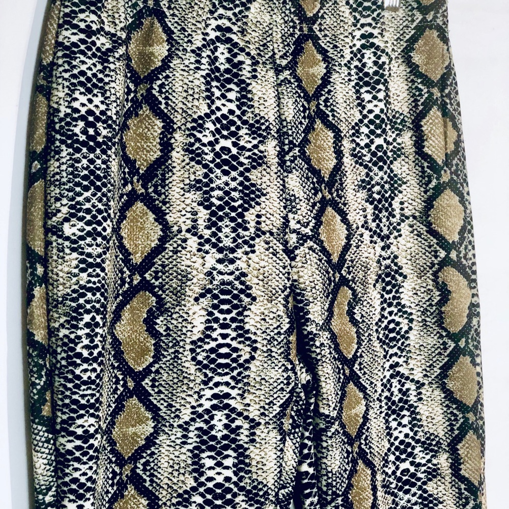 NEW..! Pallazo Pants Boho Snake Bell Button M - Picture 8 of 8